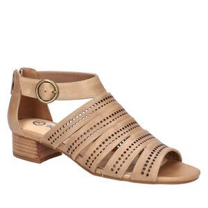 Bella Vita Womens Betsy Leather Perforated Gladiator Sandals